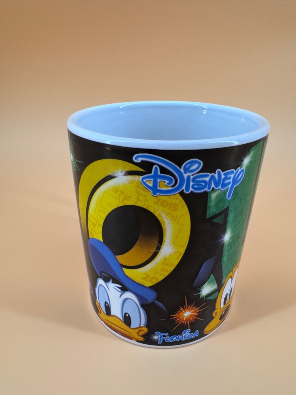 Disney Florida 2016 Mickey Mouse Pluto Donald Duck Goofy Coffee Cup